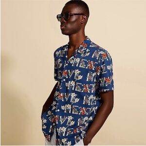 J Crew Camp Collared Shirt in Heat Wave